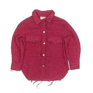 ZARA Girls Hot Pink Button-Up Jacket/Shirt/Top sz 13-14